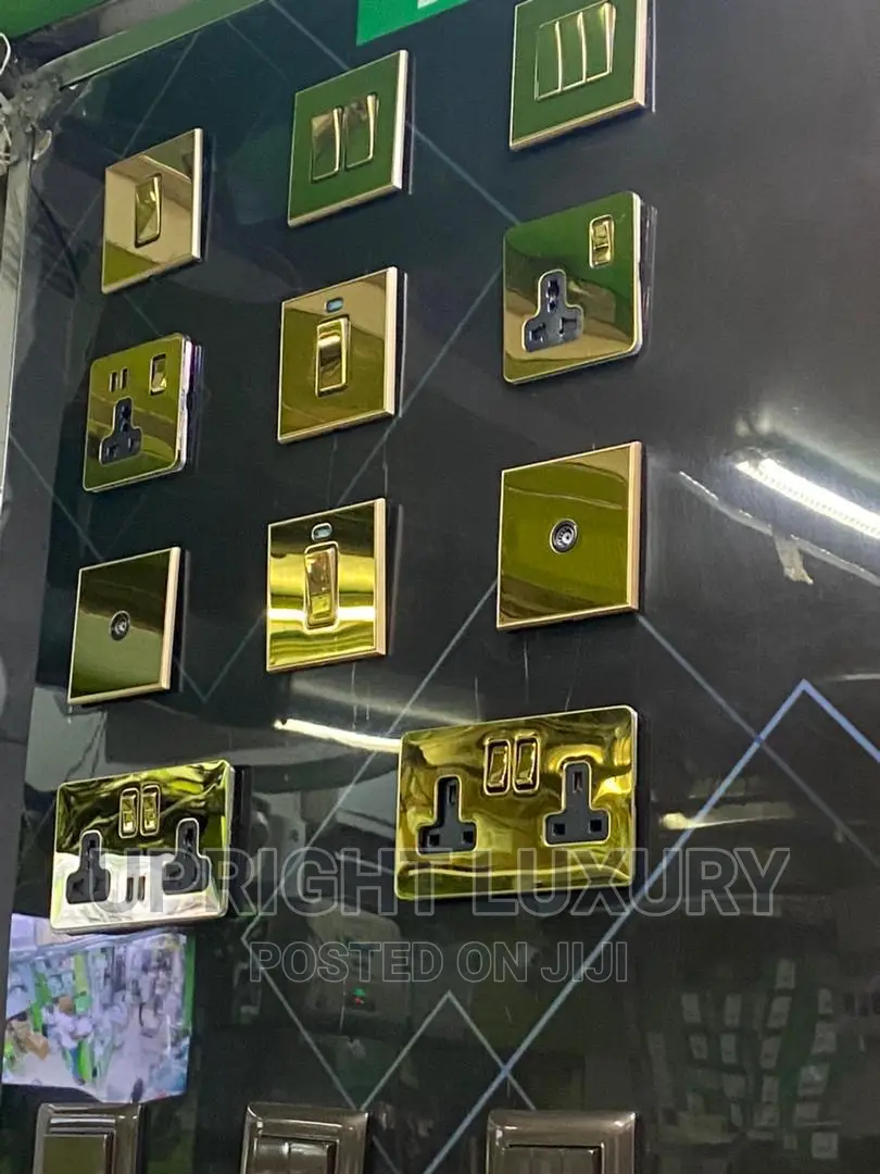 Schneider Electric Metal Gold Switches/Sockets
