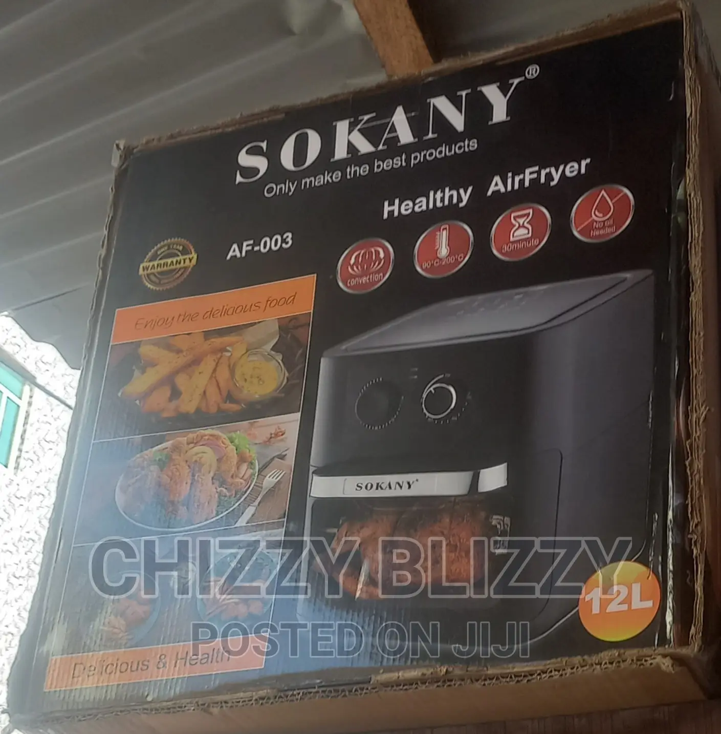 Sokany Airfryer 12L.,