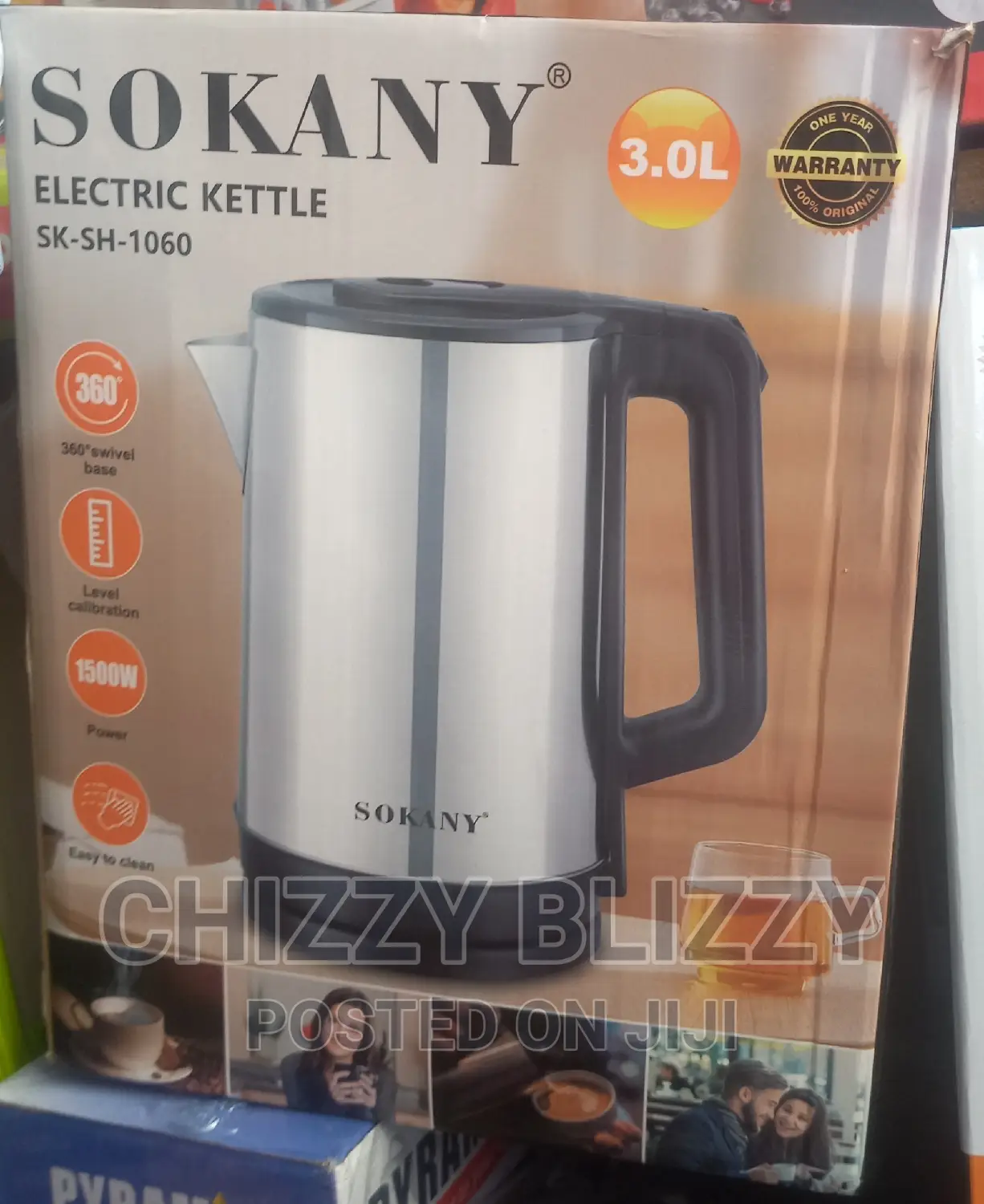 Sokany Electric Kettle 3L.