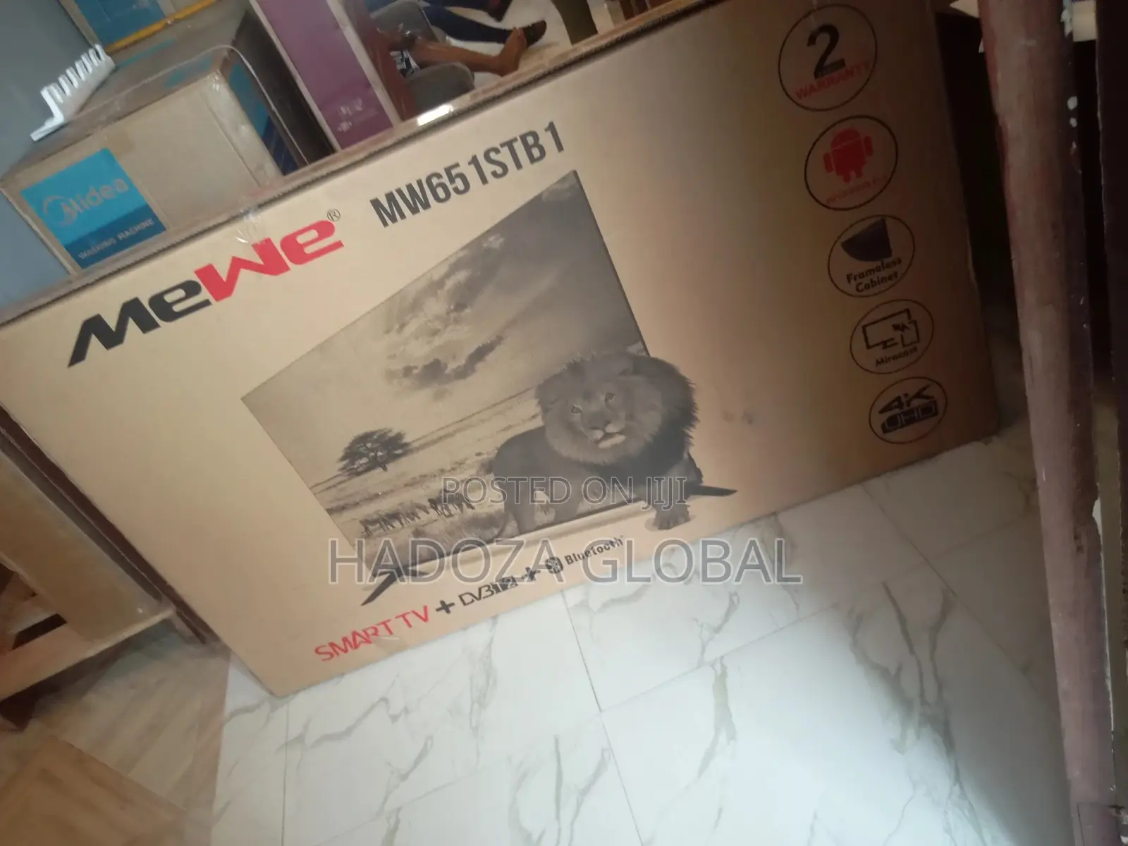 New Efficient Mewe 65inches Smart Tv ,Frameless (Mw651stb1)