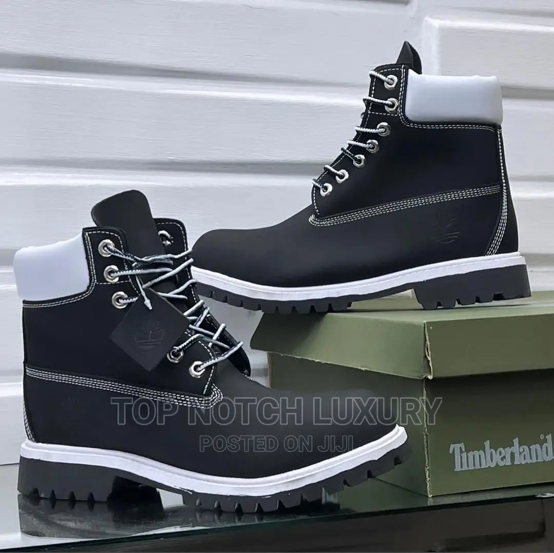 Original Timberland Retro Waterproof Black/White Men Women