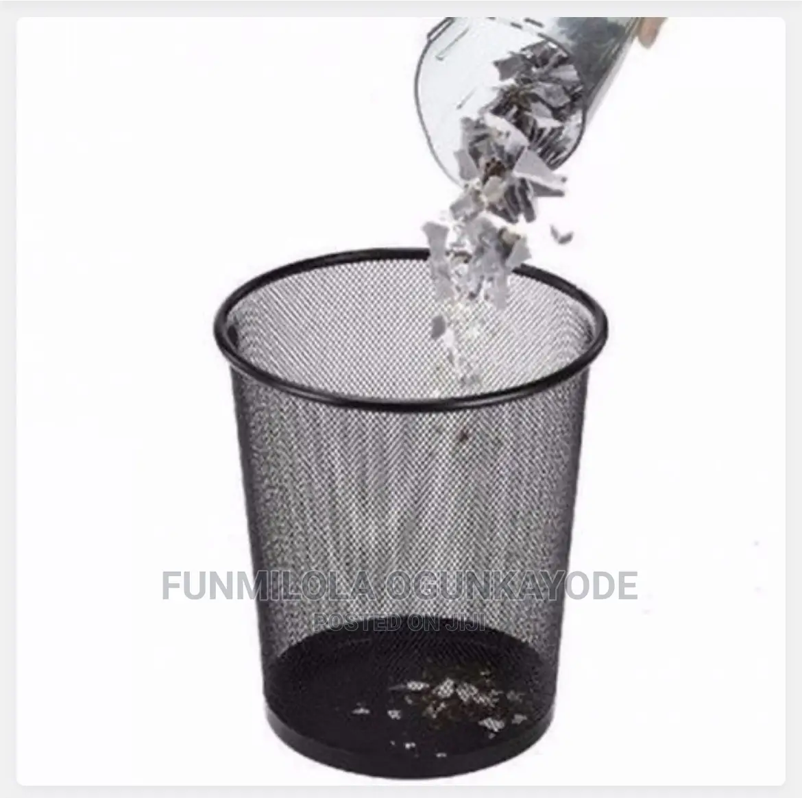 Iron Mesh Waste Bin