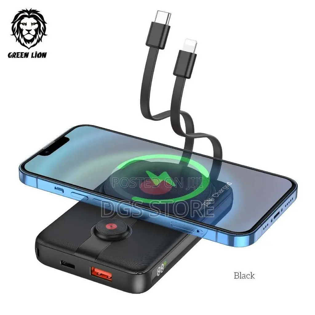 Green Lion 2in1 Magsafe Power Bank PD 20w 10,000mah