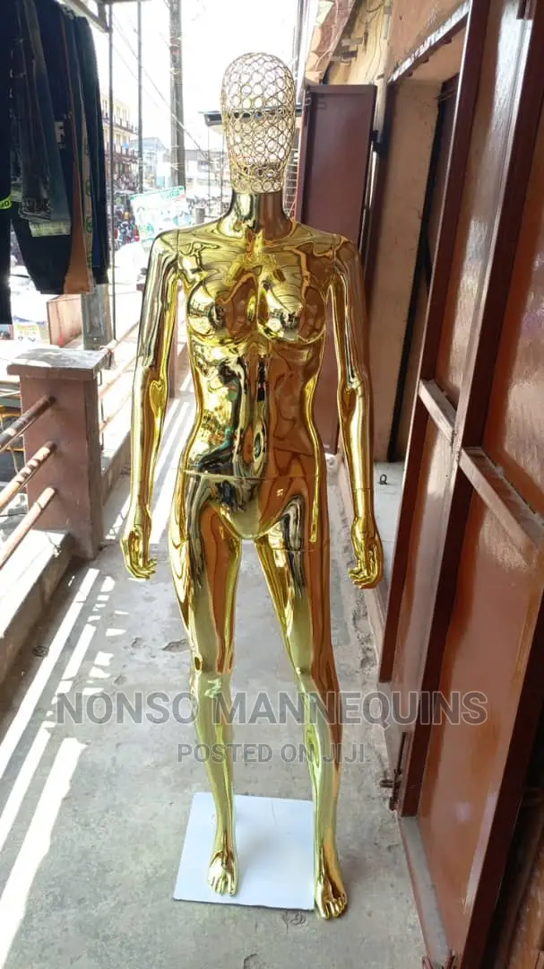 Size 10 Gold Basket Head Display Mannequin