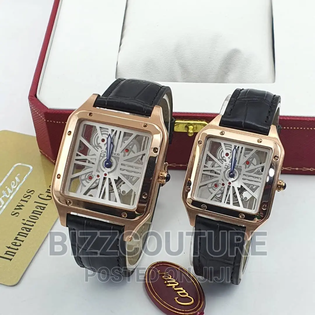 Original Cartier Mechanical Leather Strap Available Instore