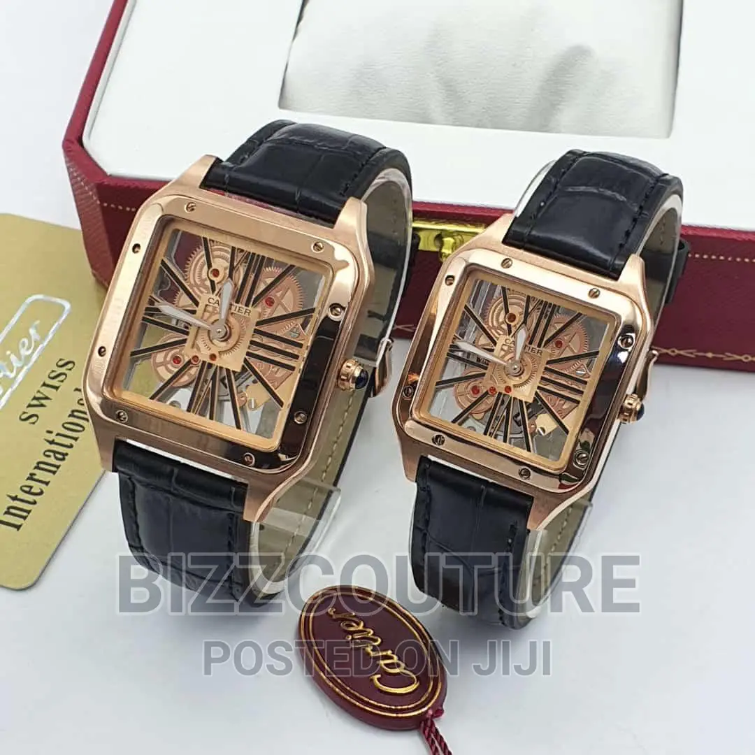 Original CARTIER MECHANICAL Leather Strap Available Instore