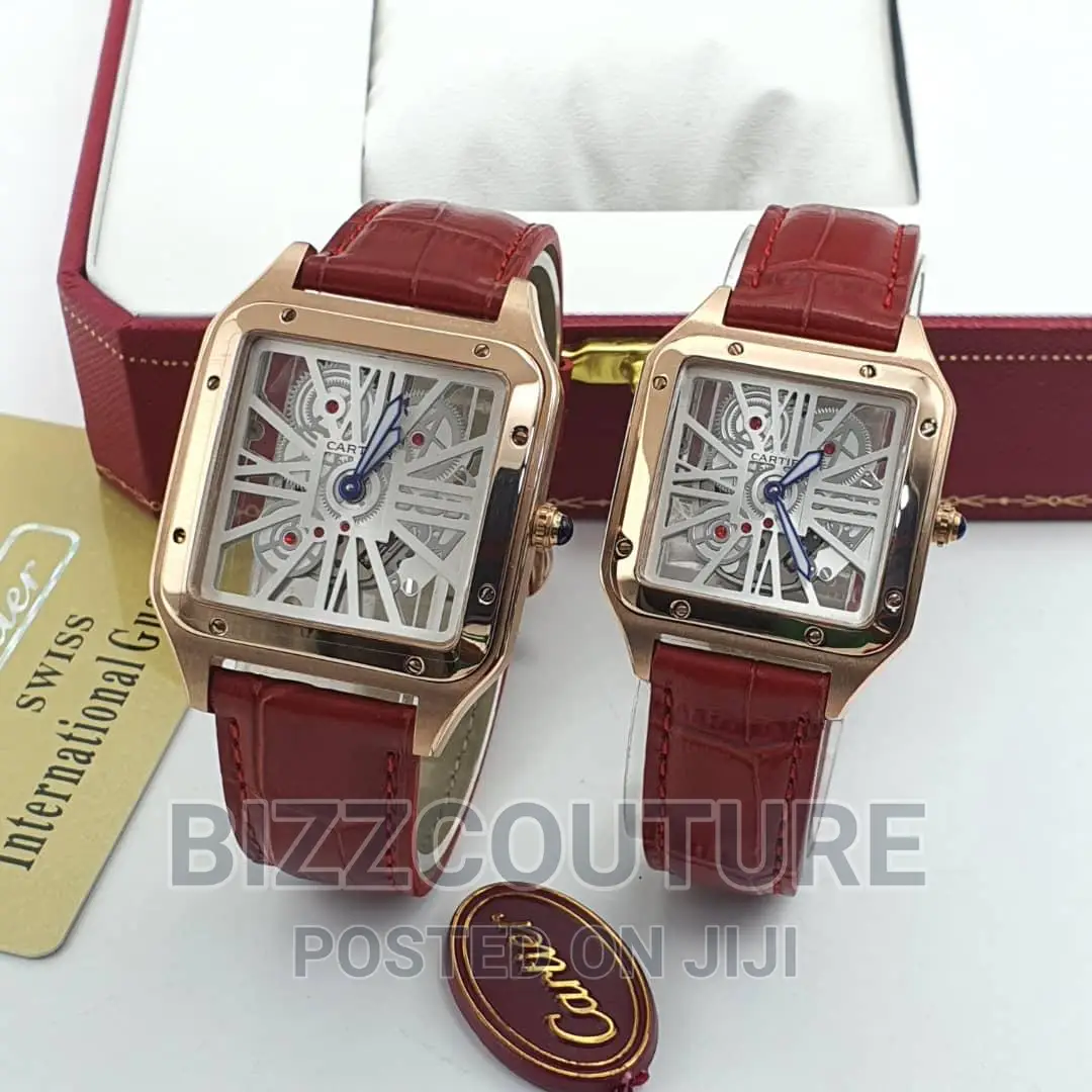 Original Cartier Mechanical Leather Strap Available Instore
