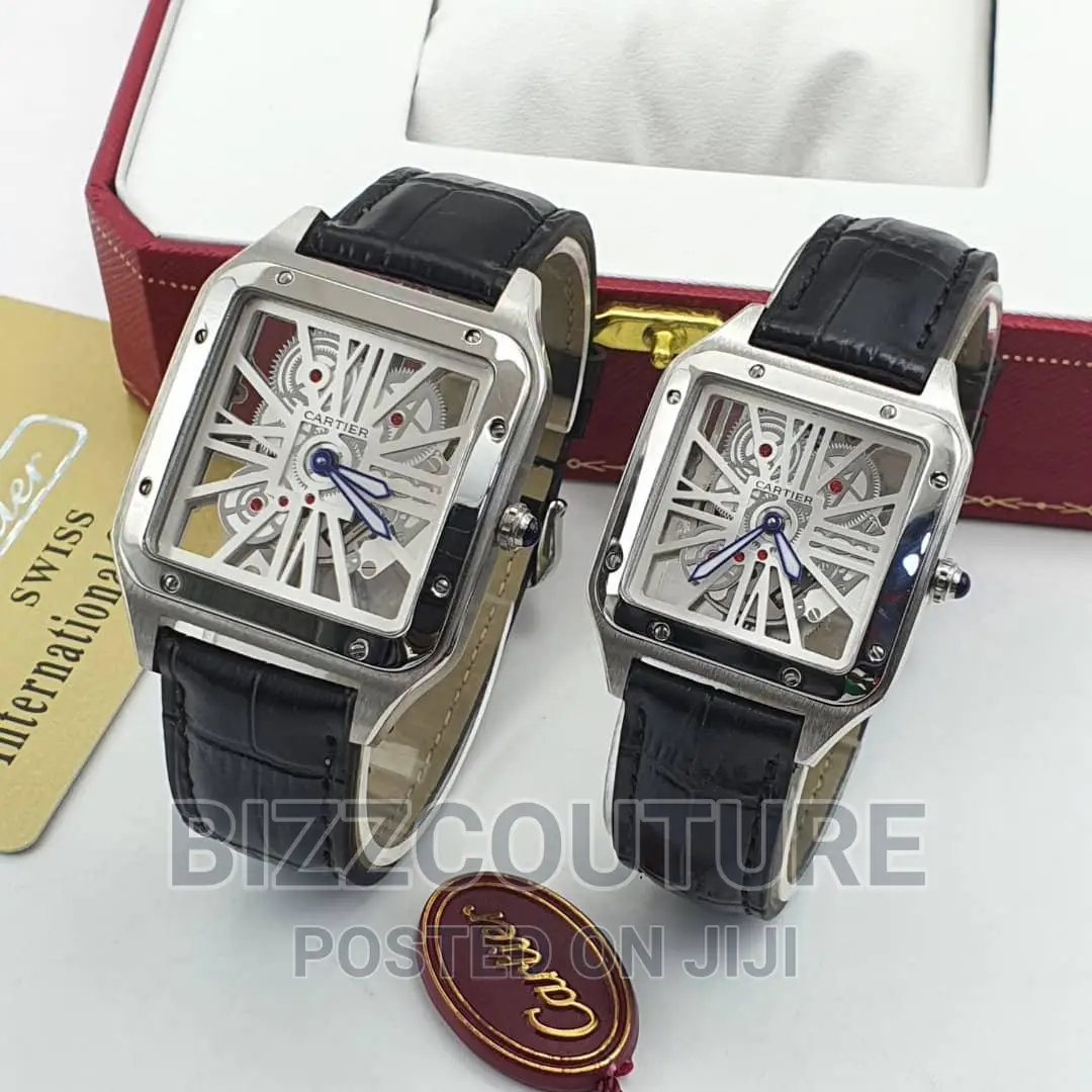 Original Cartier Mechanical Leather Strap Available Instore