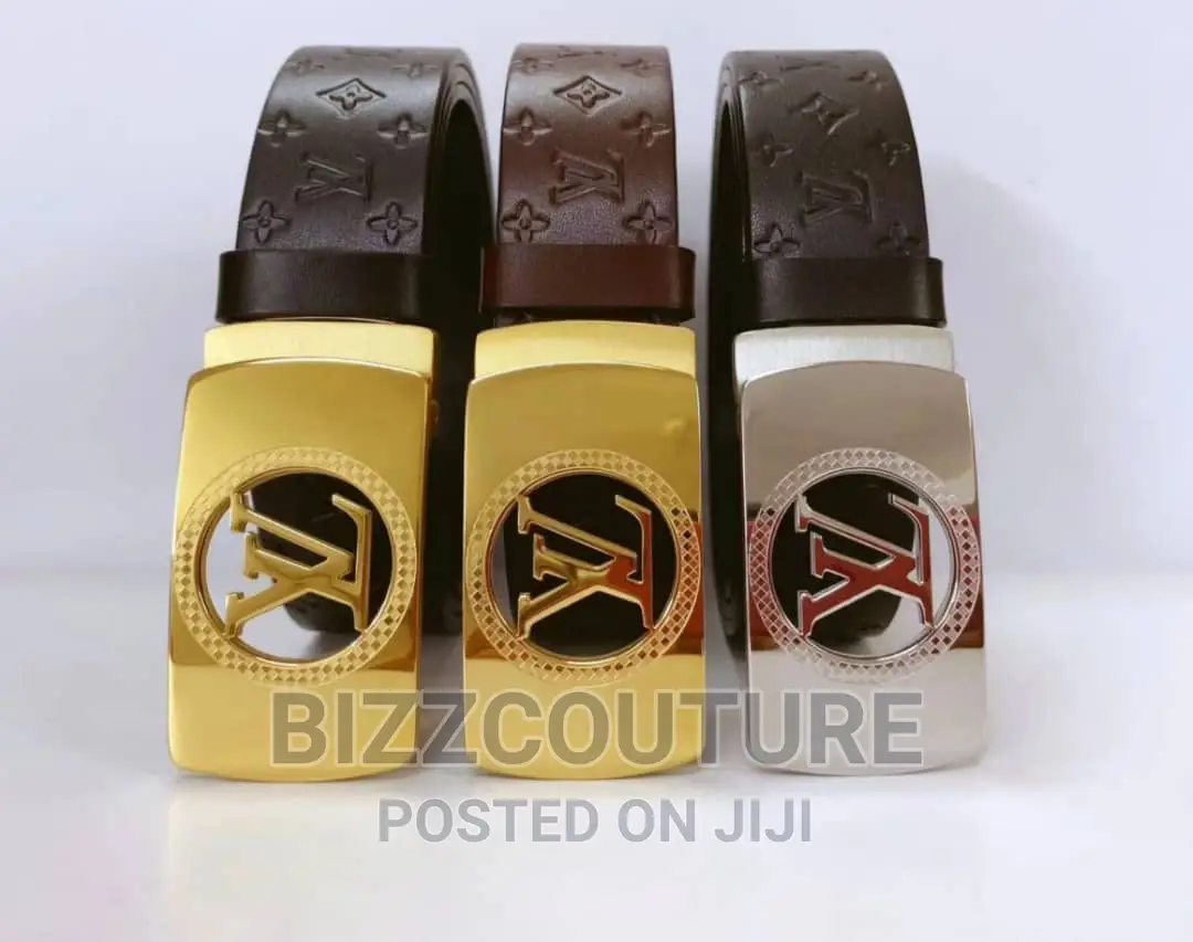 Original LOUIS VUITTON Leather Belts Available in Store