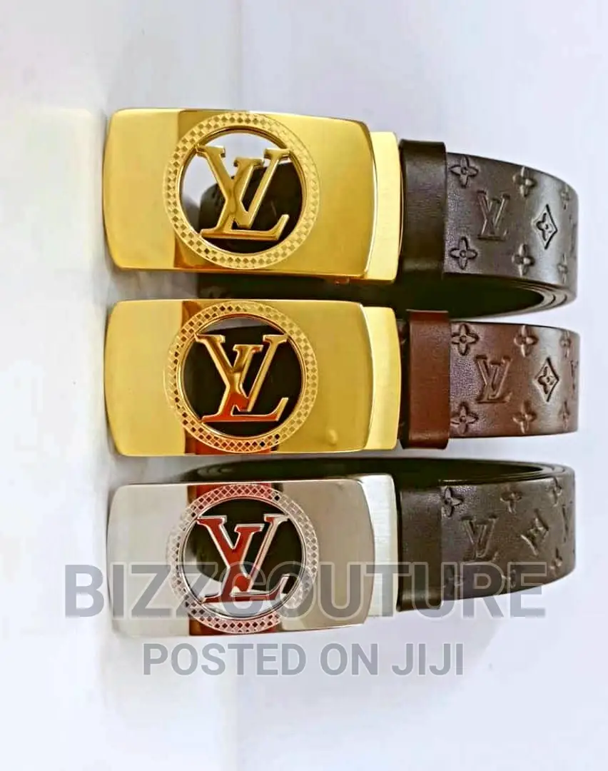 Original LOUIS VUITTON Leather Belts Available in Store