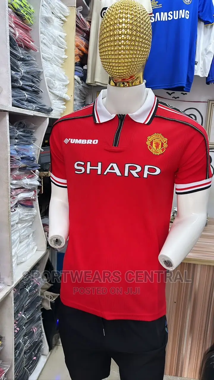 Manchester United Red Umbro Vintage/Retro Old Jersey