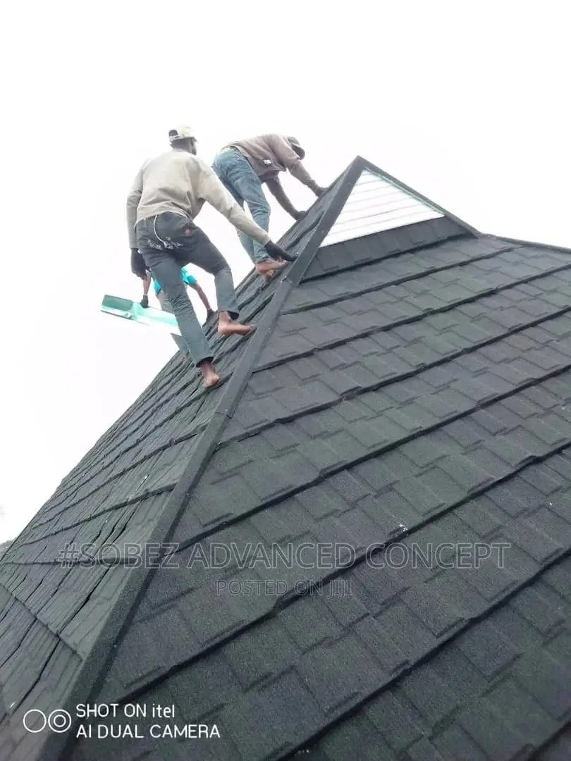 Black Royal Shingle Stone Coated Roofing
