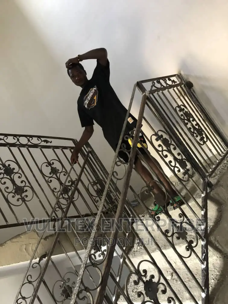 Staircase/Balcony Rails Using Wrought-Iron