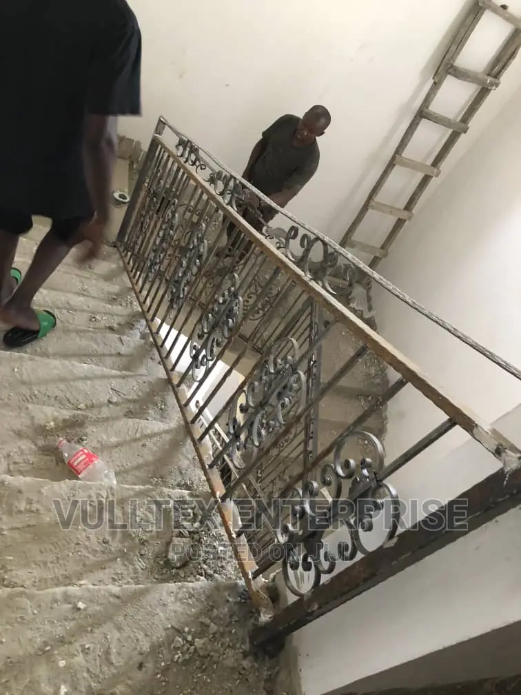 Staircase/Balcony Rails Using Wrought-Iron
