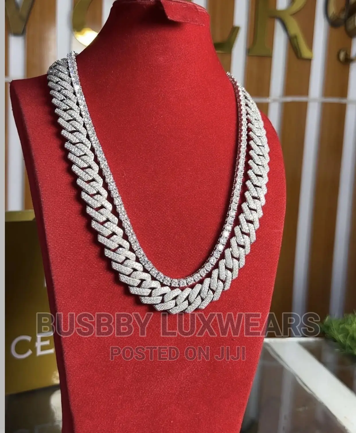 16mm 18" Cuban Link Iced Chain Passes Diamond Tester