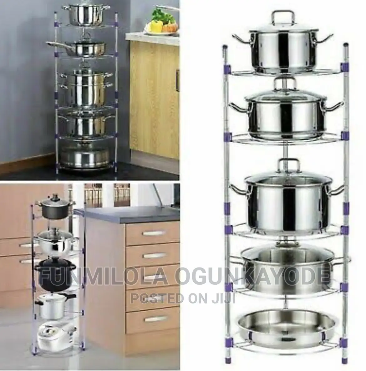 5 Tier Kitchen Pot Stand/Rack..