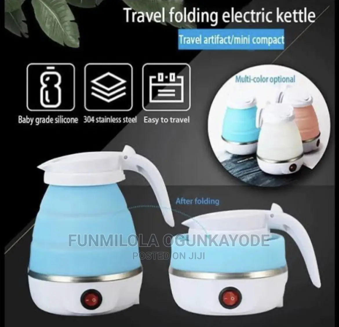 Collapsible Travel Electric Kettle..
