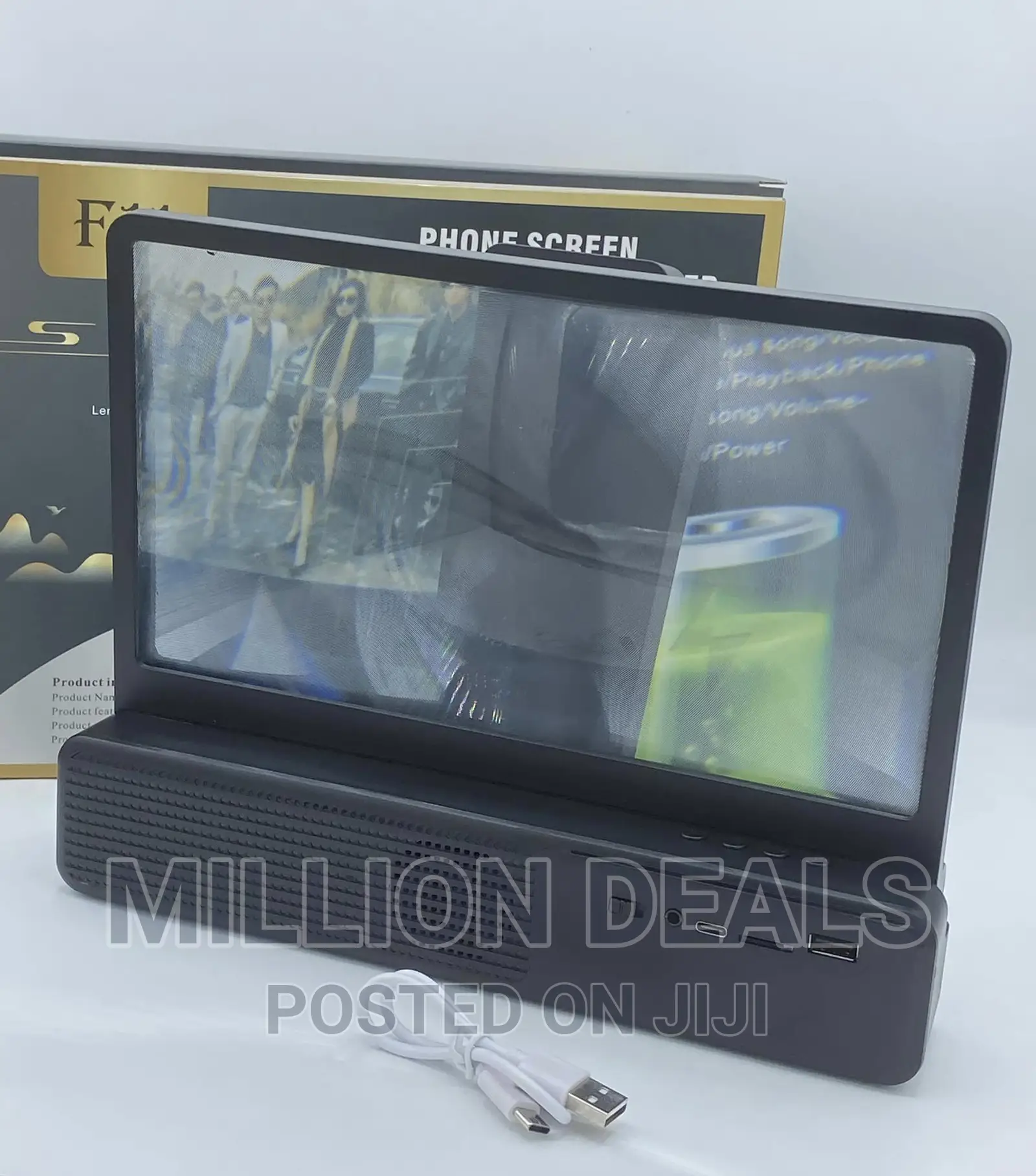 Unique Phone Screen Magnifier Bluetooth Speaker