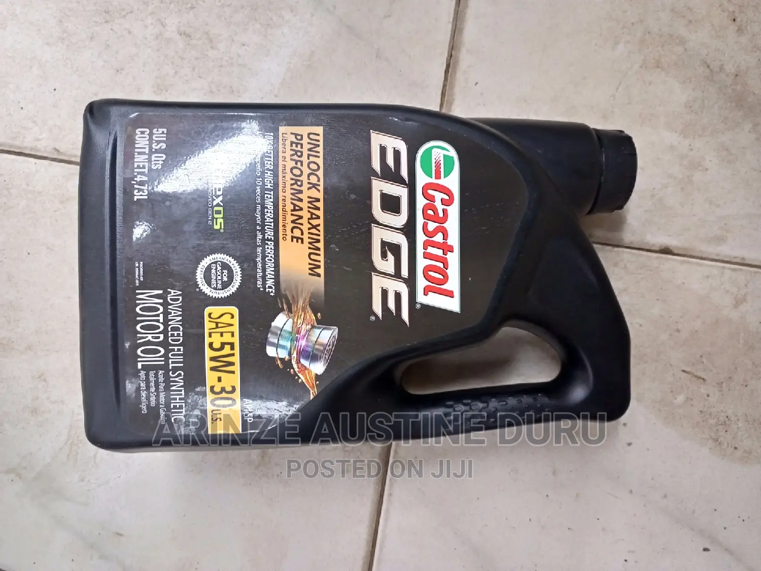 Castrol Edge 5w-30 Advanced Full Synthetic Motor Oil,5liter