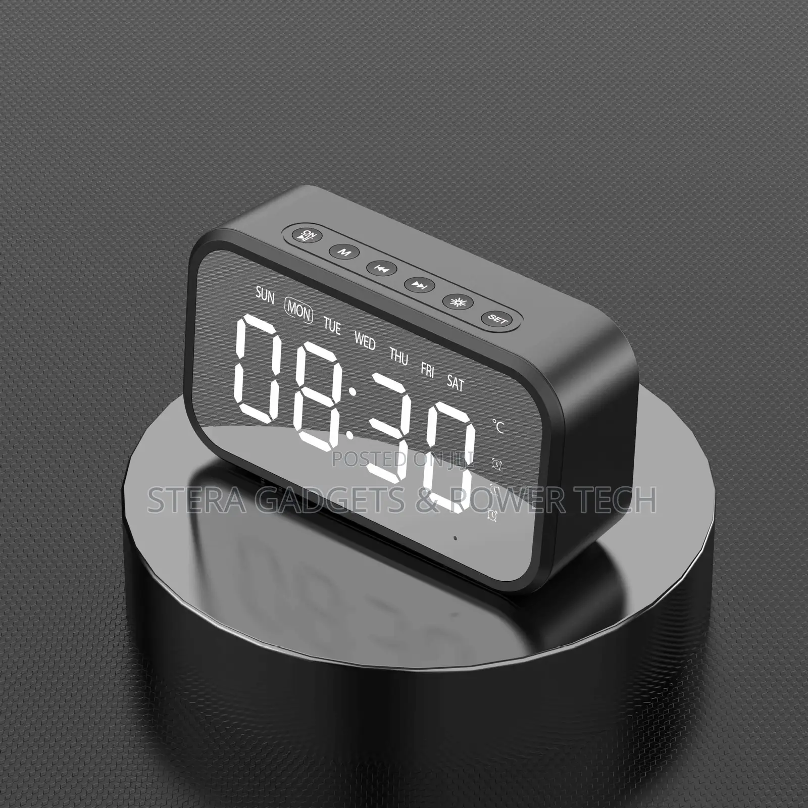 Boombox Bluetooth Speaker and Alarm Clock