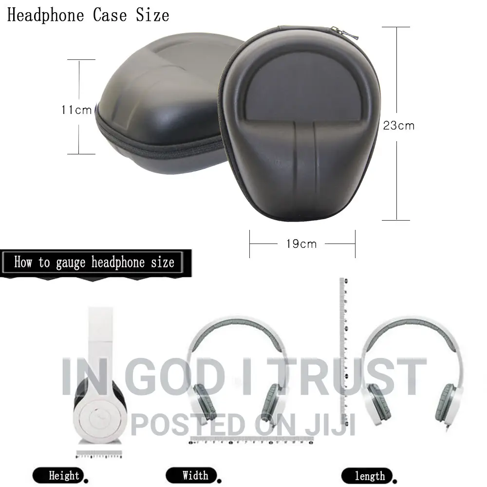 Portable Shockproof Headphone Zipper Bag