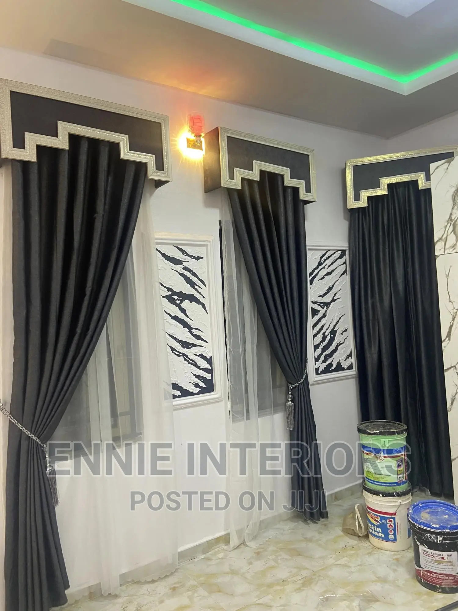 Curtains With Pelmet Board