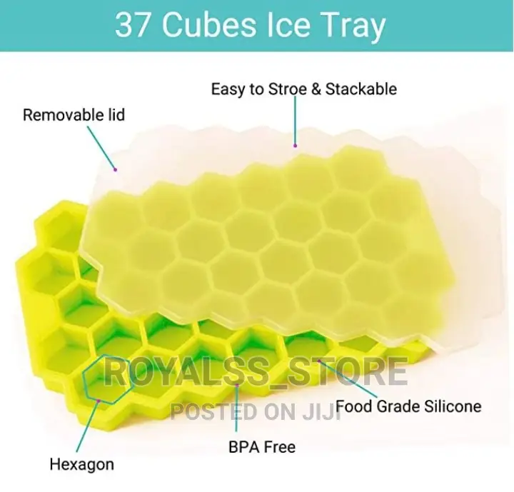 Silicone Ice Cube Tray With Lid -37 Mold