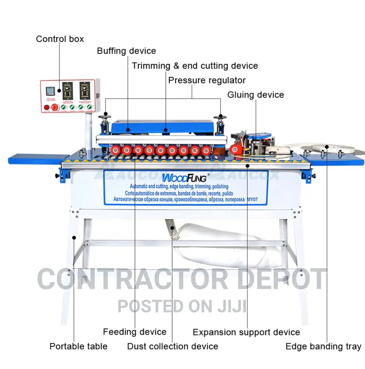 Manualwood Edge Bevel and Straight Edge Banding Machine MY07