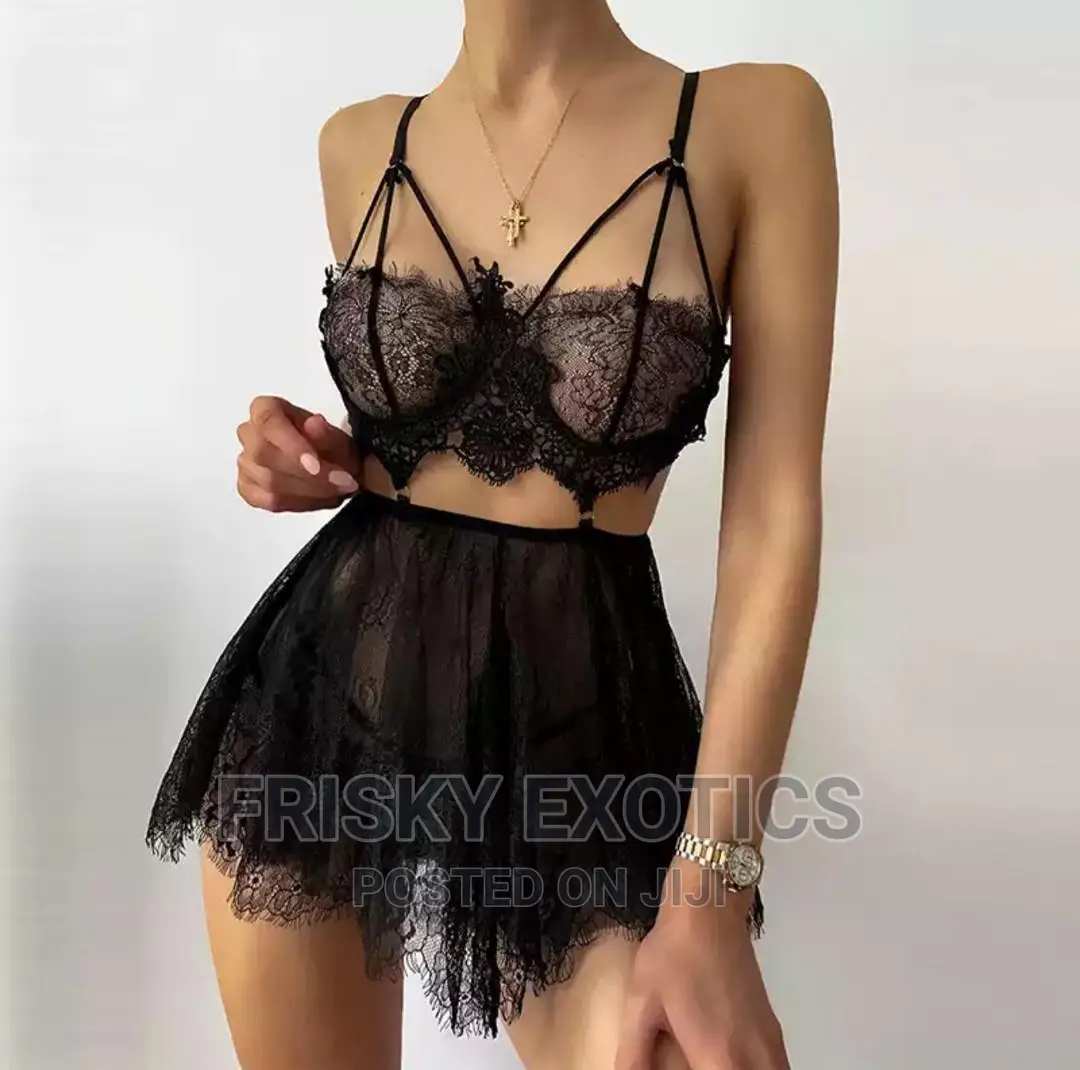Shein Black Lingerie Gown