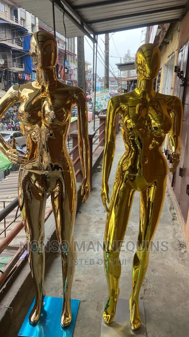 Brand New Gold Chrome Female Full Body Dummies