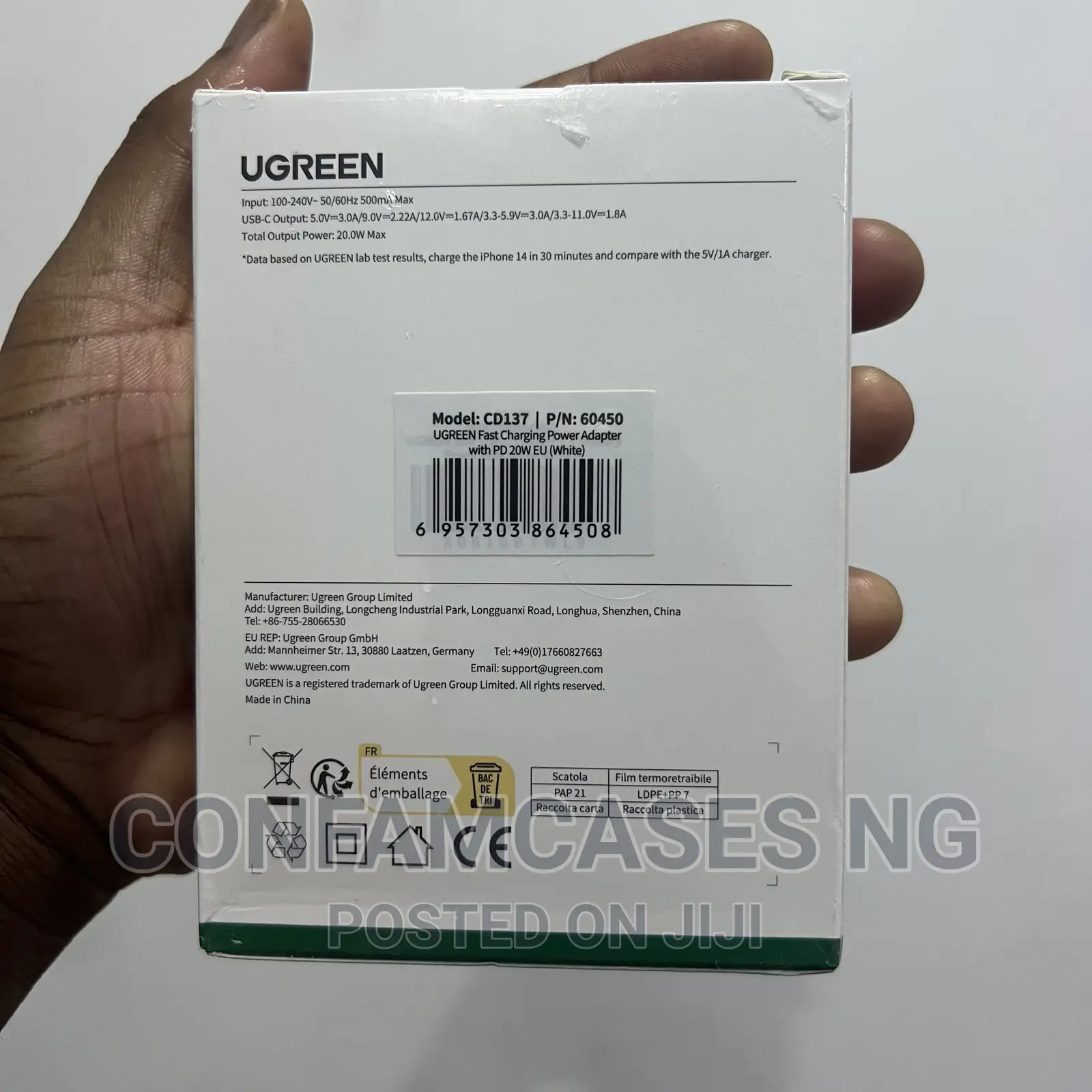 UGREEN 20W Type-C Fast Charger