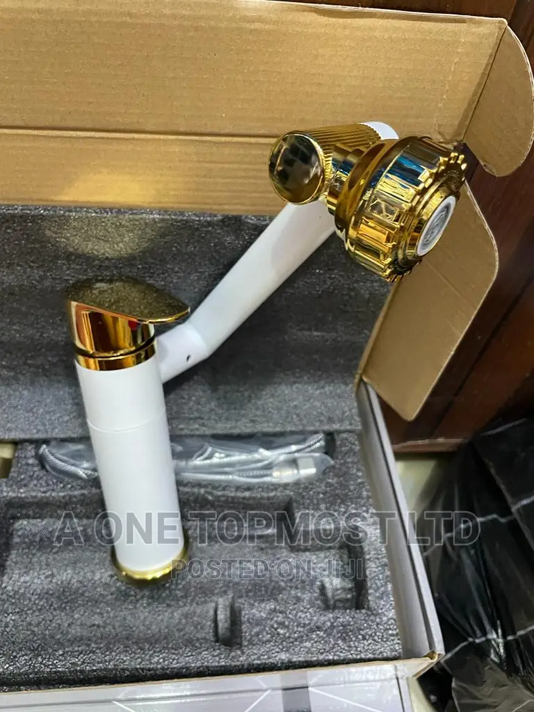 Sink Mixers (White and Gold)