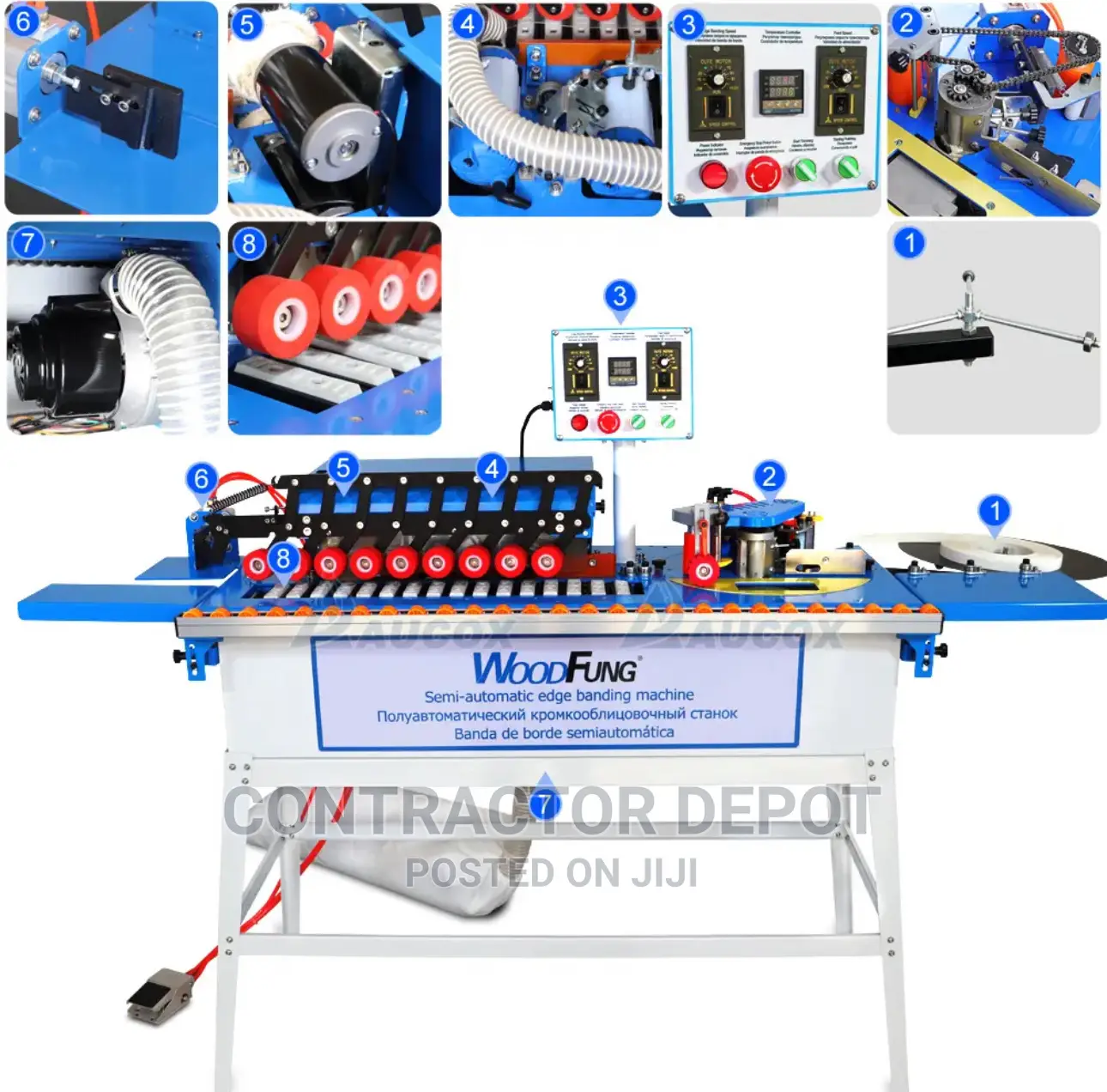 Edge Banding Machine With Gluing, Trimming,Buffing and More