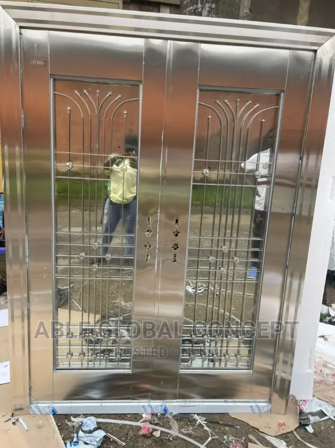 Standard Security Stainless Glass Door