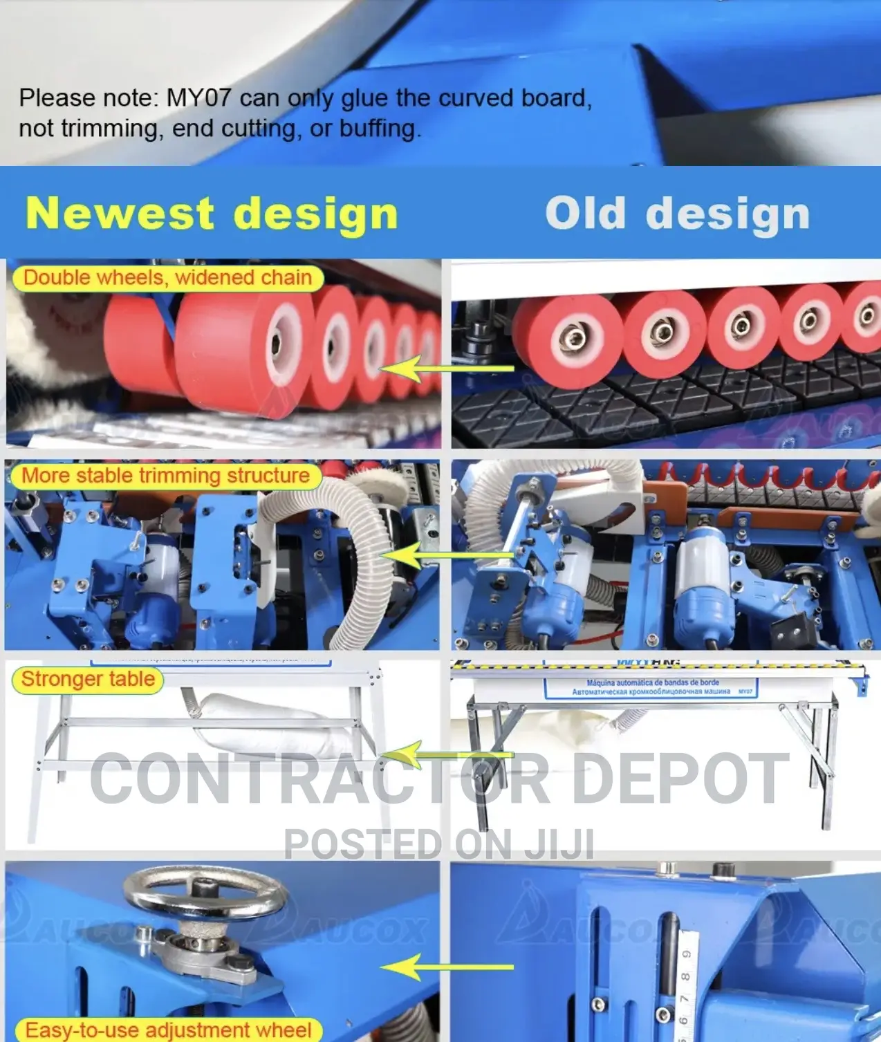 Edge Banding Machine With Gluing, Trimming,Buffing and More