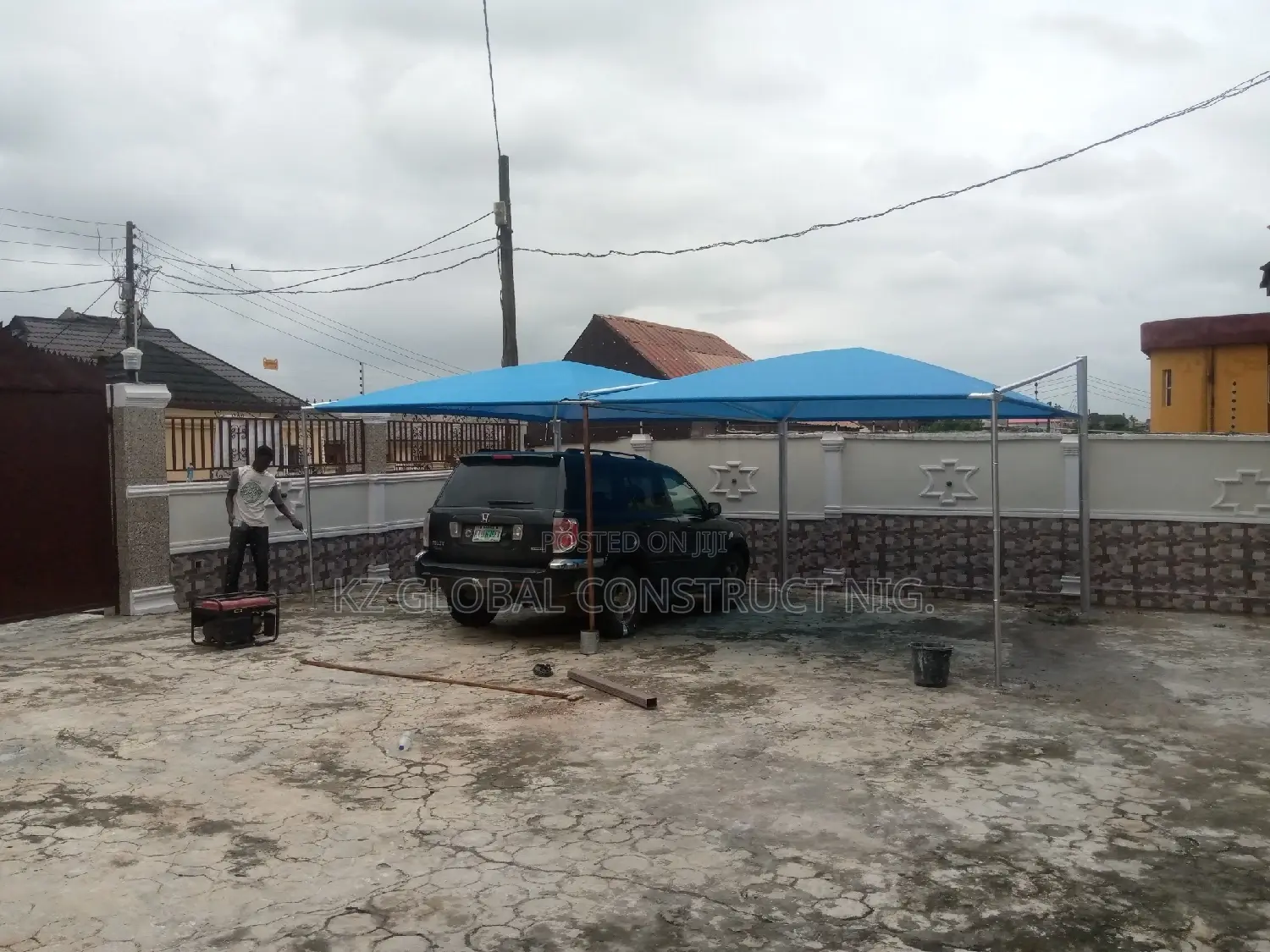 3 Units Car Port System 7.5meters By 5meters