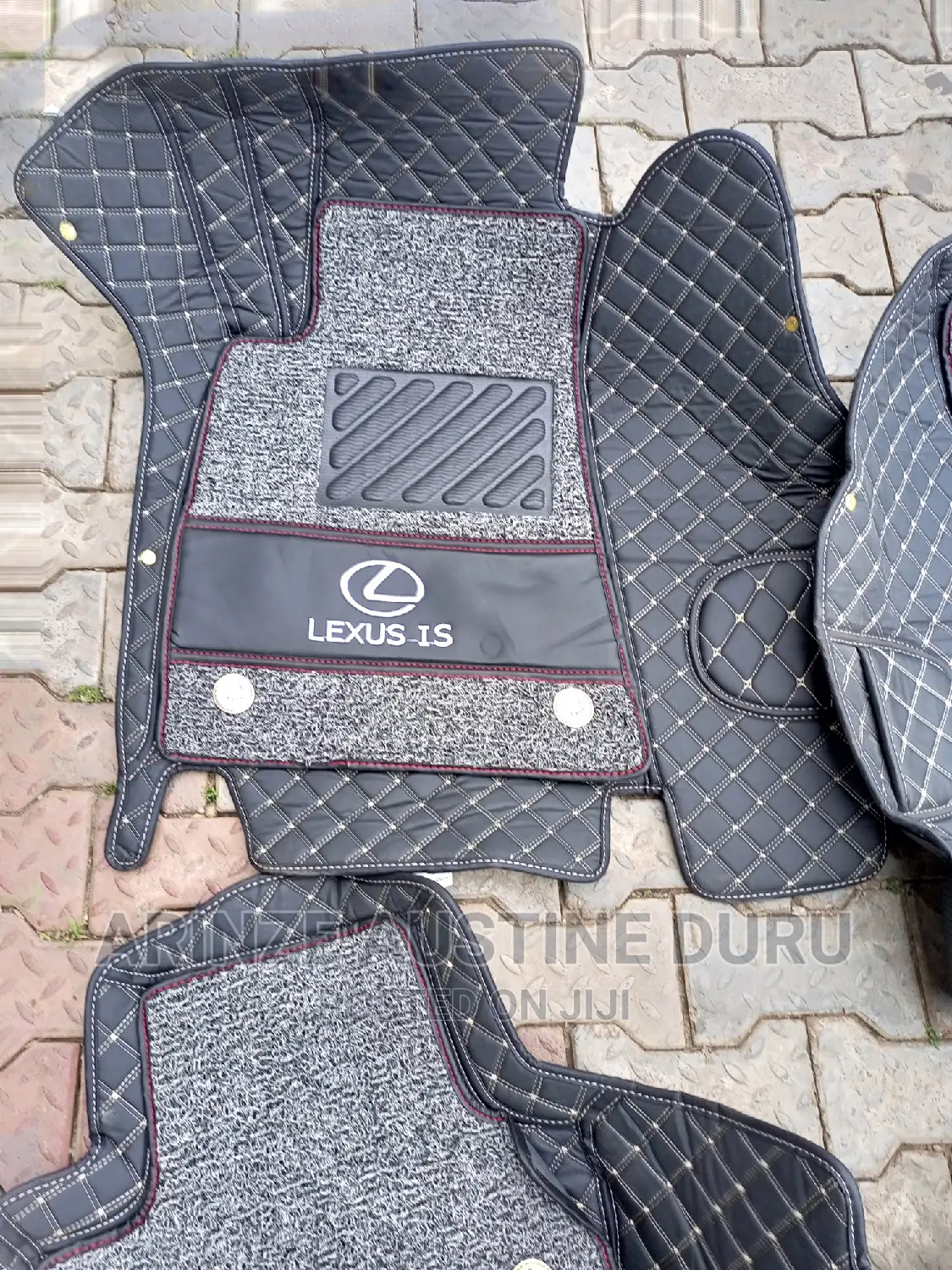 Custom Fit Leather 3D Car Floor Mats for Lexus Is250 Black