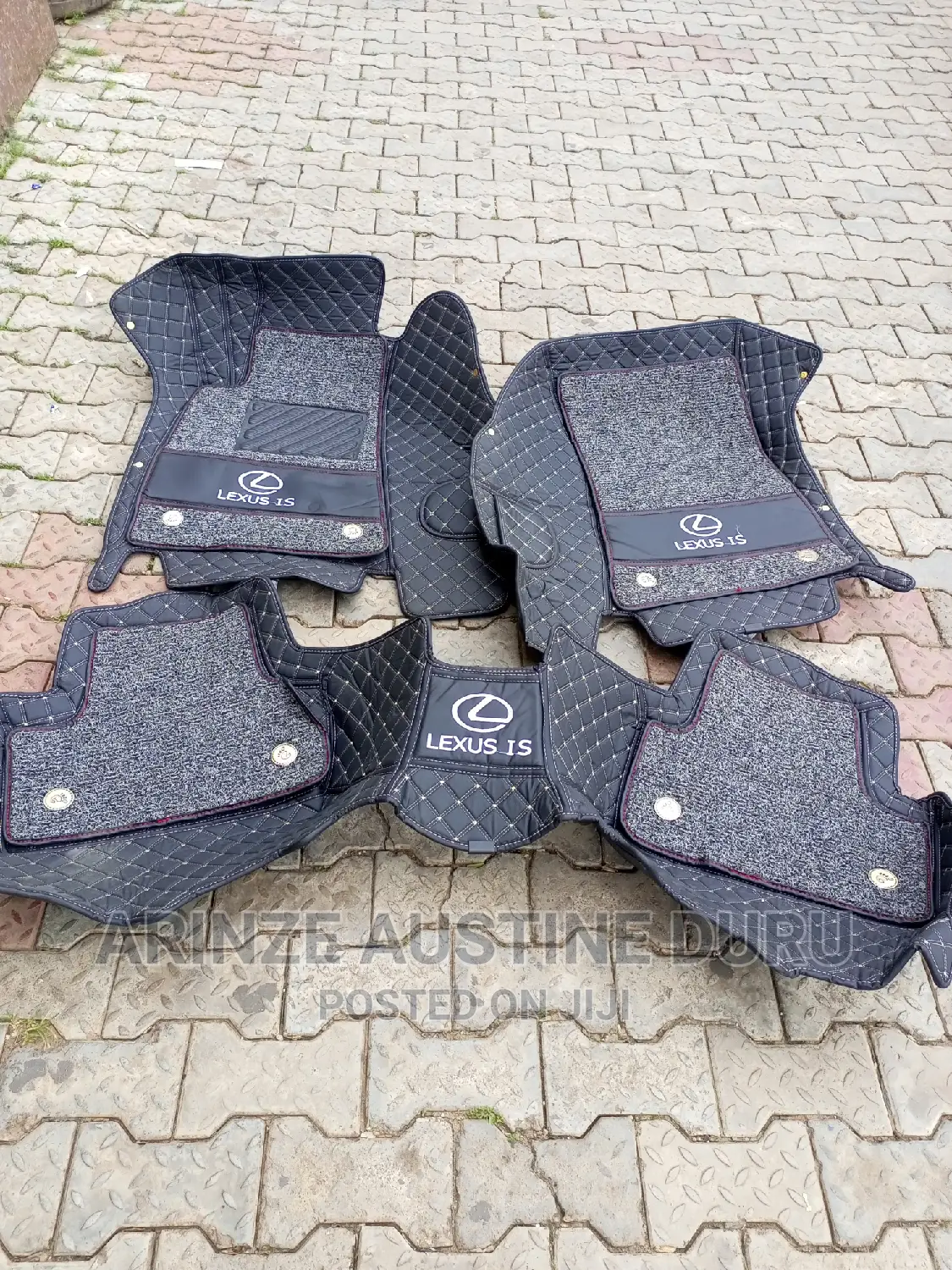 Custom Fit Leather 3D Car Floor Mats for Lexus Is250 Black