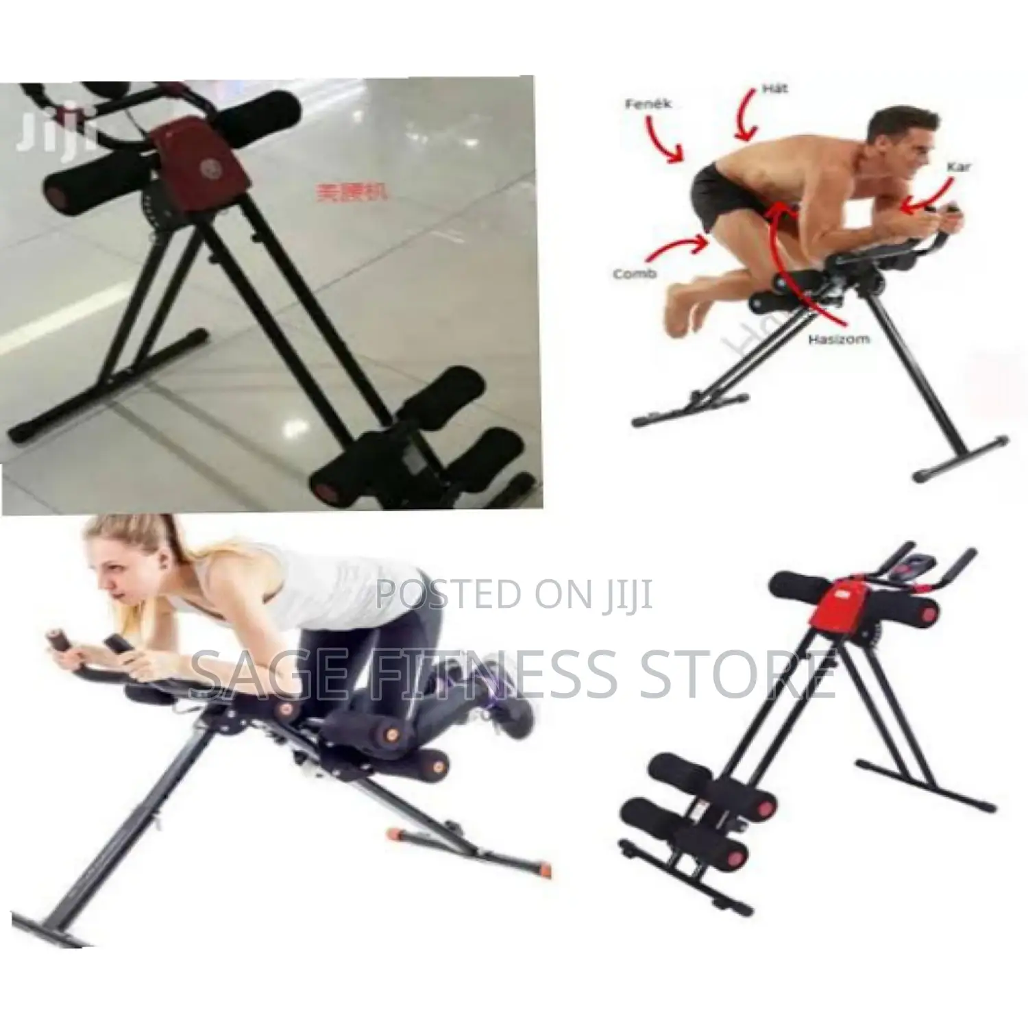 Foldable Power Plank Abs Machine