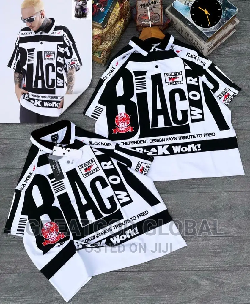 *Premium Luxury Black Work Shortsleeve