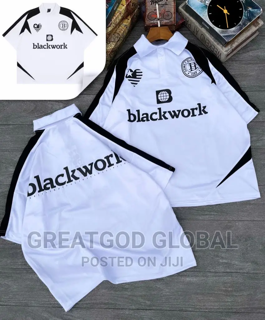 *Premium Luxury Black Work Shortsleeve
