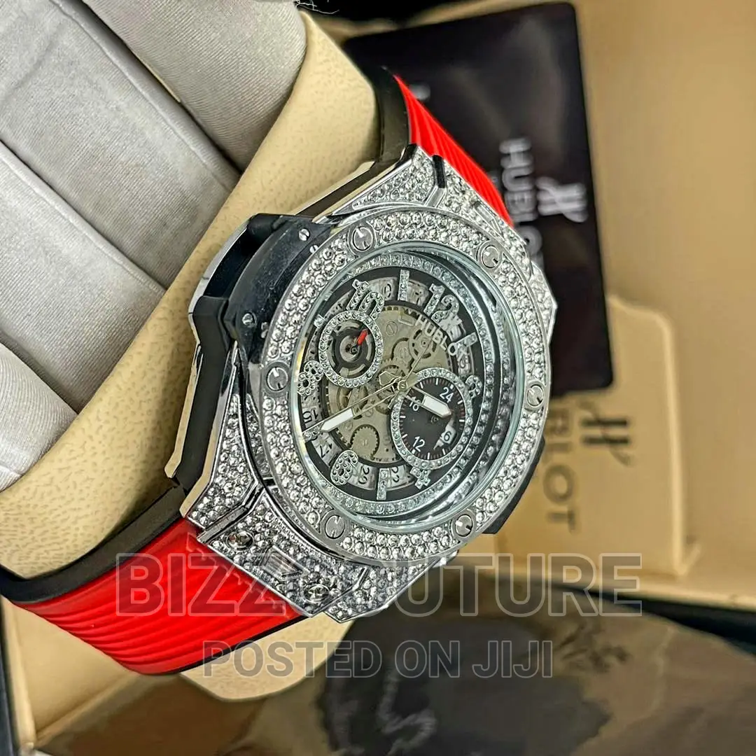 Original HUBLOT RUBBER STRAP WATCH Available in Store
