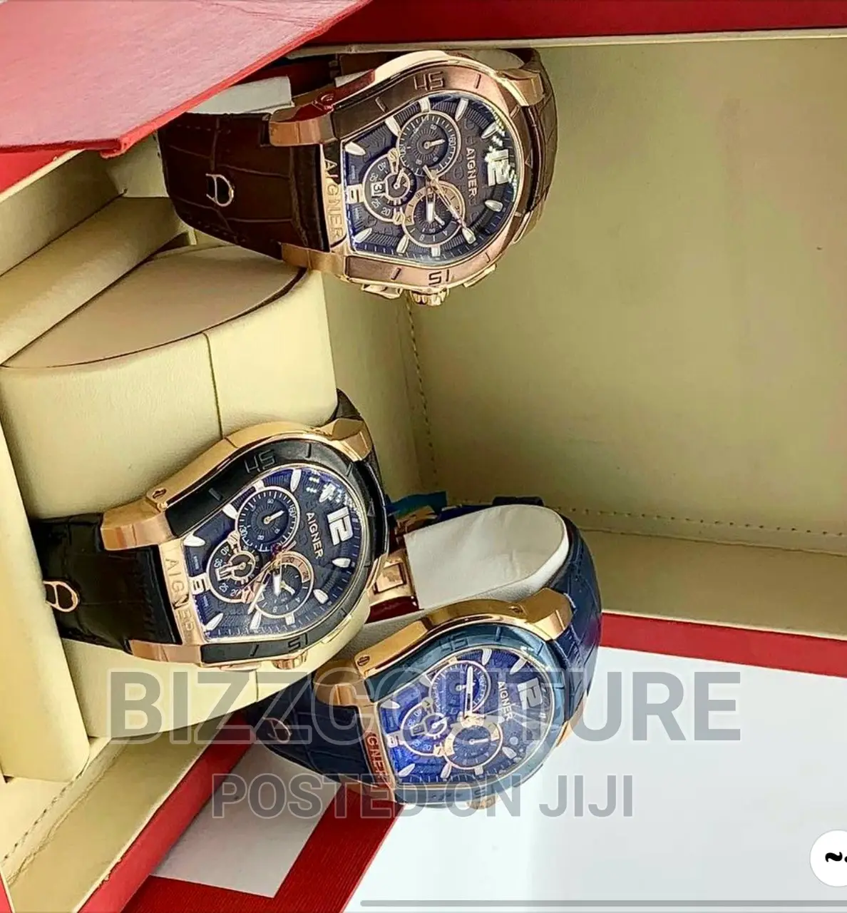 Original Aigner Leather Strap Watch Available in Store