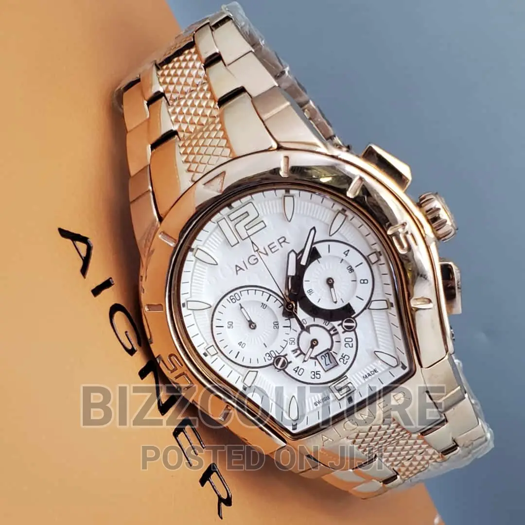 Original AIGNER Silver Steel Watch Available in Store