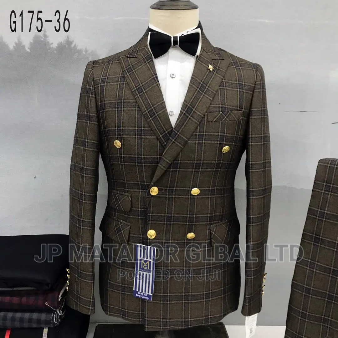 Mario Casas Double Breasted Men Suits