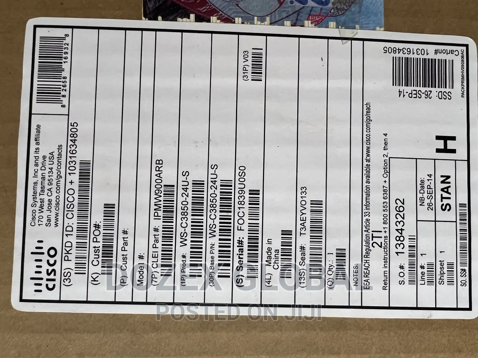 Cisco 3850 24U 24 Ports Gigabits and Poe