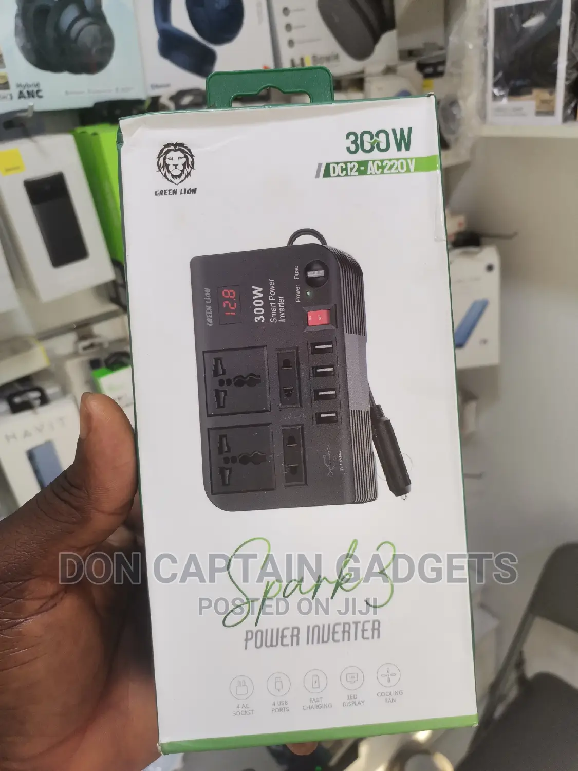 Green Lion 300w Car Power Inverter Spark 3