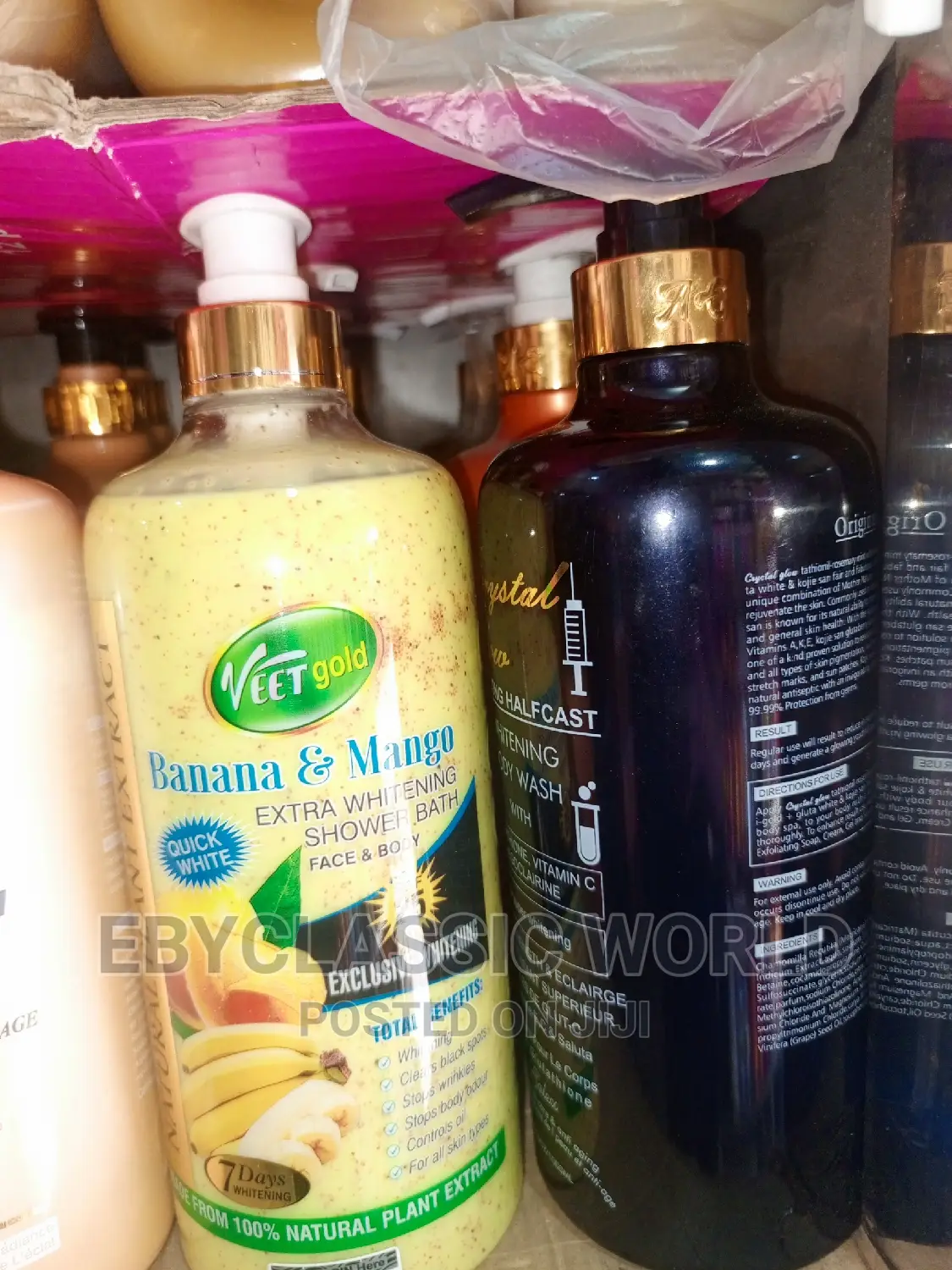 Veetgold Banana and Mango Super Whitening Shower Gel 1000ml