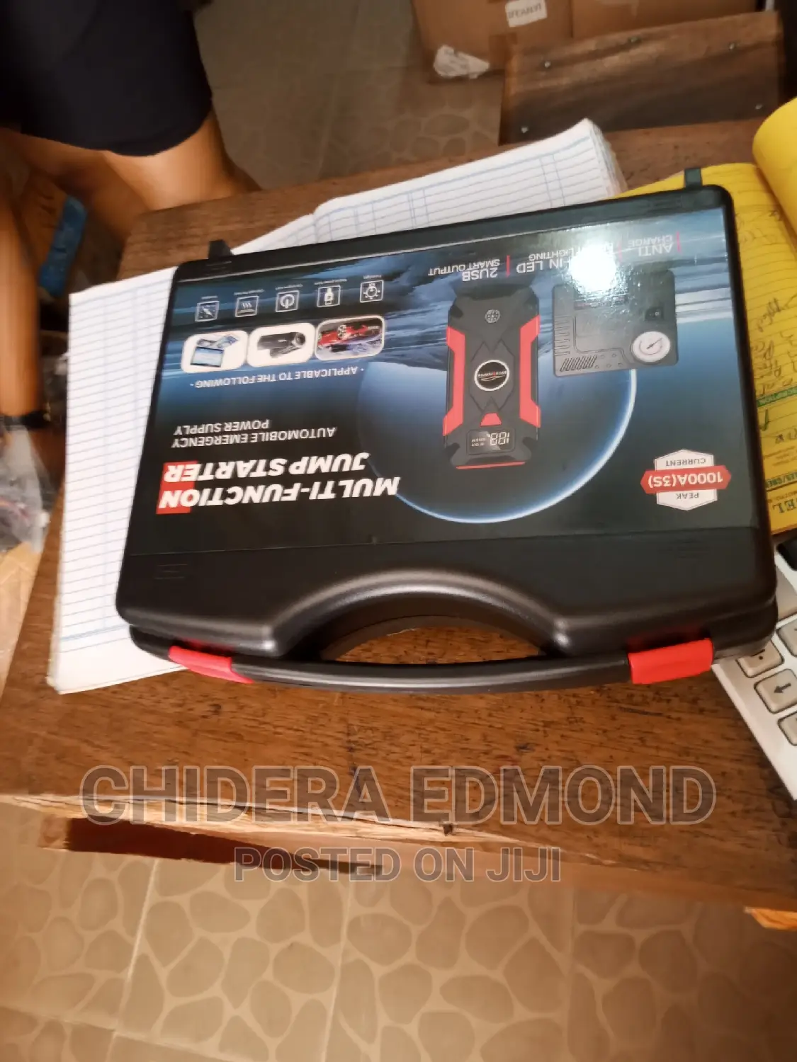 Rechargeable Battery Car Jumpstarter With Tyre Pump