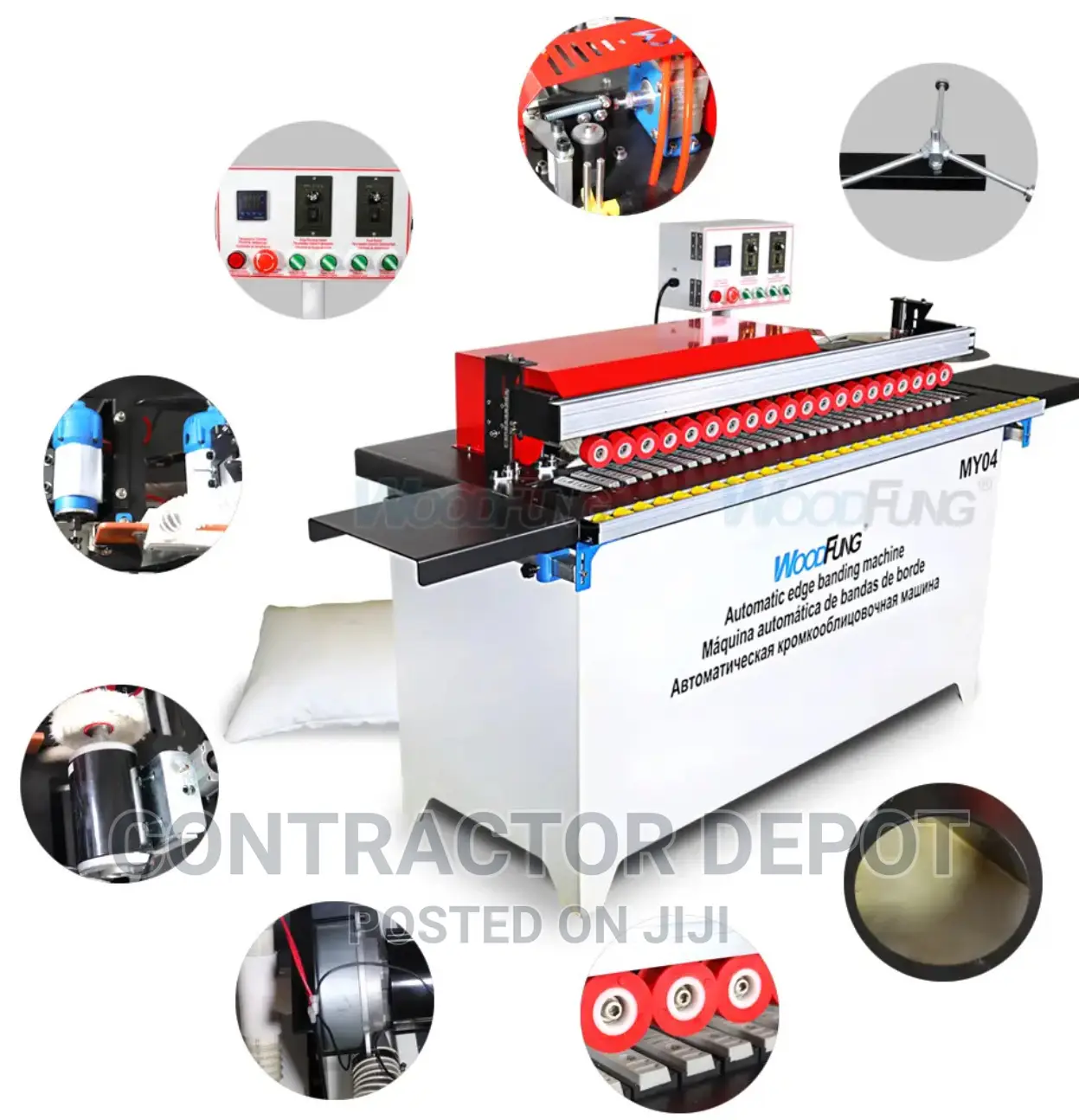 Super Semi Automatic Edge Machine With Glue,Trimming,Buffing